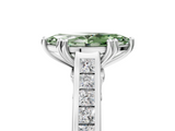 White gold Fancy Green Marquise  Cut Channel Set Solitaire Engagement Ring with Prong Setting_25
