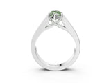 White gold Fancy Green Marquise Cut Cut Channel Set Solitaire Ring with Four-Prong Setting_15