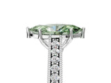 White gold Fancy Green Marquise Cut Cut Pave Band Milgrain Solitaire Ring_24