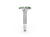 White gold Fancy Green Marquise Cut Cut Pave Split Shank Engagement Ring with Four-Prong Setting_32