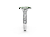 White gold Fancy Green Marquise Cut Cut Pave Split Shank Engagement Ring with Four-Prong Setting_44