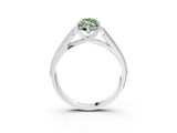 White gold Fancy Green Marquise Cut Cut Pave Split Shank Engagement Ring with Four-Prong Setting_45
