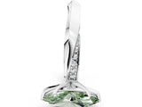 White gold Fancy Green Marquise Cut Diamond Engagement Ring with Side Stone Accents and Four-Prong Setting_48