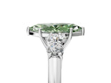 White gold Fancy Green Marquise  Cut Diamond Five-Stone Prong Set White Gold Ring_36