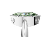 White gold Fancy Green Marquise  Cut Diamond Halo Engagement Ring with Split Shank and Four-Prong Setting_113