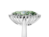 White gold Fancy Green Marquise  Cut Diamond Halo Ring with Solitaire Band and Prong Setting_58