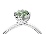 White gold Fancy Green Marquise Cut Diamond Solitaire Engagement Ring with Four-Prong Setting and Classic Band_36