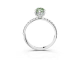 White gold Fancy Green Marquise Cut Diamond Solitaire Ring with Four-Prong Setting and Pavé Band_6