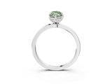 White gold Fancy Green Marquise Cut Diamond Solitaire Ring with Thin Band and Prong Setting_34