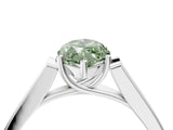 White gold Fancy Green Marquise Cut Solitaire Cathedral Diamond Engagement Ring with Channel-Set Band and Four-Prong Setting_19