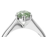 White gold Fancy Green Marquise Cut Solitaire Diamond Ring with Six-Prong Setting and Classic Band_64
