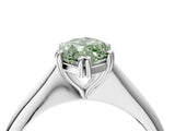 White gold Fancy Green Marquise Cut Solitaire Diamond Ring with Six-Prong Setting and Classic Band_66