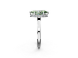 White gold Fancy Green Marquise  Cut Solitaire Engagement Ring with Four-Prong Setting on a Classic Band_22