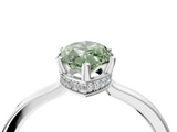 White gold Fancy Green Marquise  Cut Solitaire Engagement Ring with Four-Prong Setting on a Classic Band_24