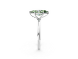 White gold Fancy Green Marquise  Cut Solitaire Engagement Ring with Thin Band and Four-Prong Setting_5