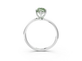 White gold Fancy Green Marquise  Cut Solitaire Engagement Ring with Thin Band and Four-Prong Setting_6