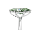 White gold Fancy Green Marquise  Cut Solitaire Engagement Ring with Thin Band and Four-Prong Setting_8