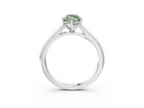 White gold Fancy Green Marquise  Cut Solitaire Ring with Cathedral Band and Four-Prong Setting_82