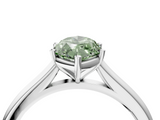 White gold Fancy Green Marquise  Cut Solitaire Ring with Cathedral Band and Four-Prong Setting_83
