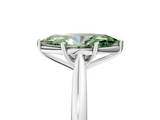White gold Fancy Green Marquise  Cut Solitaire Ring with Cathedral Band and Four-Prong Setting_87