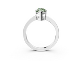 White gold Fancy Green Marquise  Cut Solitaire Ring with Four-Prong Setting and Classic Band_51