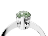White gold Fancy Green Marquise  Cut Solitaire Ring with Four-Prong Setting and Classic Band_52