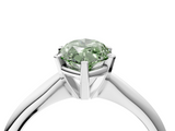 White gold Fancy Green Marquise  Cut Solitaire Ring with Four-Prong Setting on a Classic Band_28