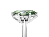 White gold Fancy Green Marquise  Cut Solitaire Ring with Four-Prong Setting on a Classic Band_29