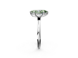 White gold Fancy Green Marquise  Cut Solitaire Ring with Thin Band and Four-Prong Setting_18