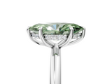 White gold Fancy Green Marquise  Cut Solitaire Ring with Thin Band and Four-Prong Setting_21