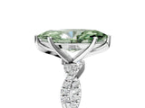 White gold Fancy Green Marquise Cut Solitaire Twisted Pave Band with Four-Prong Setting_20
