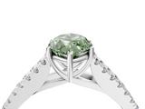 White gold Fancy Green Marquise  Cut Split Shank Pave Diamond Engagement Ring with Four-Prong Setting_28
