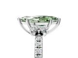 White gold Fancy Green Marquise  Diamond Three-Stone Pave Band with Four-Prong Setting_41