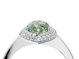 White gold Fancy Green Marquise  Halo Diamond Engagement Ring with Solitaire Band and Four-Prong Setting_39