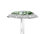 White gold Fancy Green Marquise  Halo Diamond Engagement Ring with Solitaire Band and Four-Prong Setting_42
