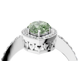 White gold Fancy Green Marquise  Halo Diamond Pavé Band Ring with Prong Setting_24