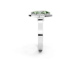 White gold Fancy Green Marquise  Halo Pave Split Shank Prong Setting Ring_28