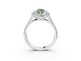 White gold Fancy Green Marquise  Halo Split Shank Diamond Engagement Ring with Pave Band and Four-Prong Setting_57