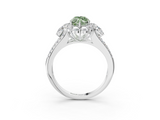 White gold Fancy Green Marquise  Halo Split Shank Diamond Engagement Ring with Prong Setting_23
