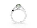 White gold Fancy Green Marquise  Halo Split Shank Pave Diamond Ring with Four-Prong Setting_52