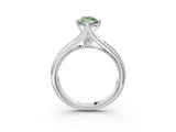 White gold Fancy Green Marquise  Solitaire Beaded Band Six-Prong Setting_3