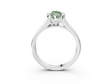 White gold Fancy Green Marquise  Solitaire Bezel-Set Diamond Ring with Channel-Set Band_39