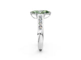 White gold Fancy Green Marquise  Solitaire Channel-Set Diamond Engagement Ring with Four-Prong Setting_34