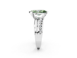 White gold Fancy Green Marquise  Solitaire Channel-Set Split Shank Ring with Tension Prong Setting_22