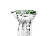 White gold Fancy Green Marquise  Solitaire Channel-Set Split Shank Ring with Tension Prong Setting_25
