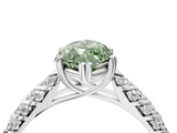 White gold Fancy Green Marquise  Solitaire Chevron Pave Diamond Engagement Ring with Six-Prong Setting_7