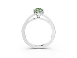 White gold Fancy Green Marquise  Solitaire Diamond Engagement Ring with Four-Prong Setting on a Classic Band_6