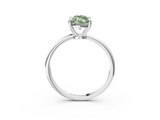 White gold Fancy Green Marquise  Solitaire Diamond Ring with 4-Prong Setting on a Classic Band_6