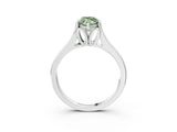 White gold Fancy Green Marquise  Solitaire Diamond Ring with Cathedral Band and Four-Prong Setting_68