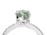 White gold Fancy Green Marquise  Solitaire Diamond Ring with Channel Set Band and Six-Prong Setting_52